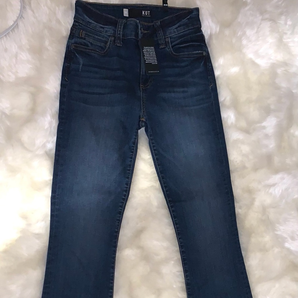 New KUT dark wash jeans